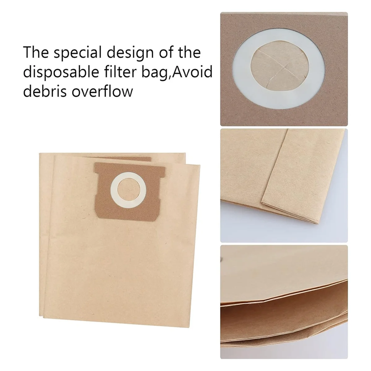 19-3100 мешков подходят для пылесоса Stanley Shop Vac 5-6 галлонов/Gal влажной и сухой уборки