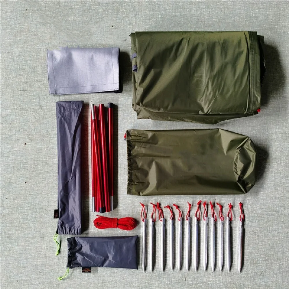 Новая модернизированная пирамидальная палатка с юбкой от снега и дымовым