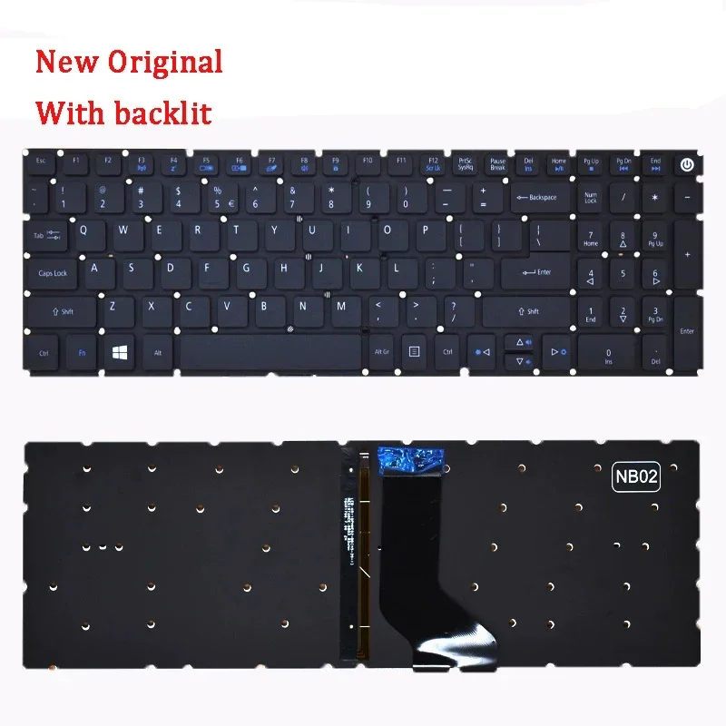 Новая оригинальная клавиатура для ACER E5-573 E5-573G E5-582P E5-772G E5-532G E5-522G E5-573T E5-557U E5-572G E5-575G