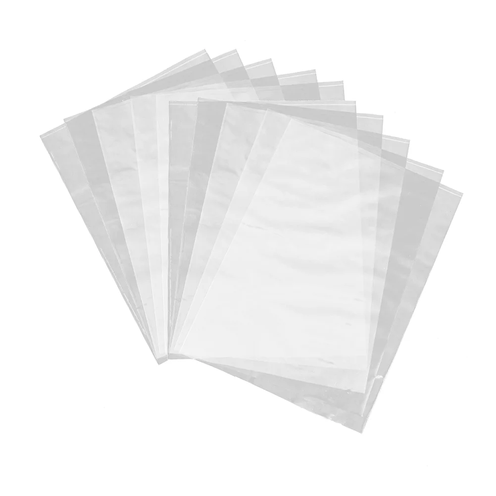 

100 PCS Clear Packaging Bags Shrink Film Bags Letter Size Sheets Small Gift Wrapper Shrink Wrap Bags Transparent Gift Bags