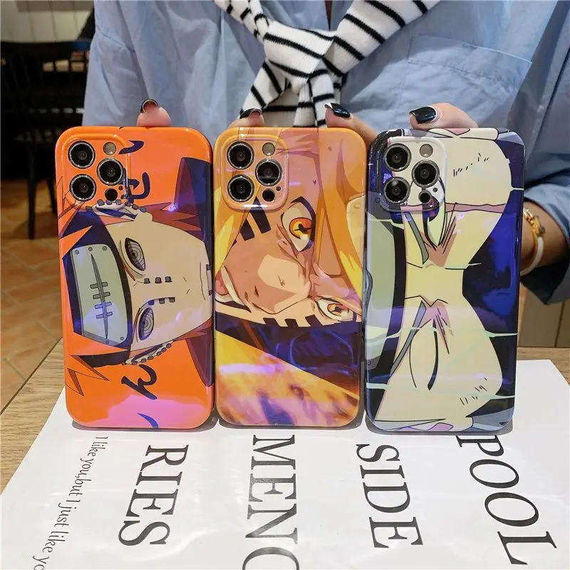 Чехол для телефона с рисунком Наруто Какаси Учиха Саске хатакэ iPhone 13 12 11 Pro XR XS MAX 8X7