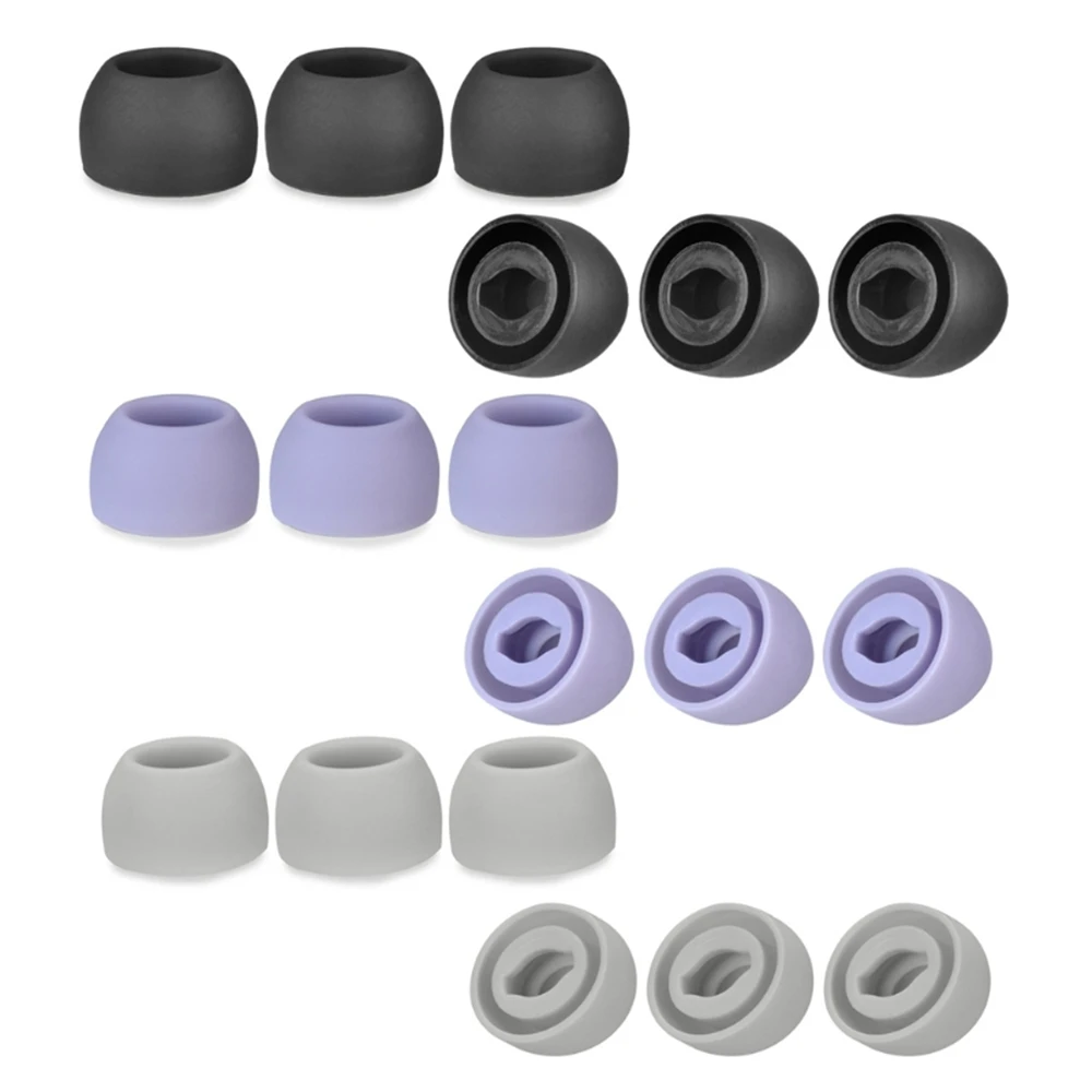 

3 Pairs Soft Earbuds with S/M/L Size Ergonomic Design Fits Ear Canal for Samsung Galaxy Buds Pro Headphone Ear Plugs Repeatedly