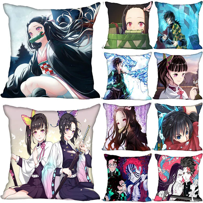 

45X45CM Polyester Anime Pillowcase Home Decor Pillowcase Invisible Zipper Pillowcase