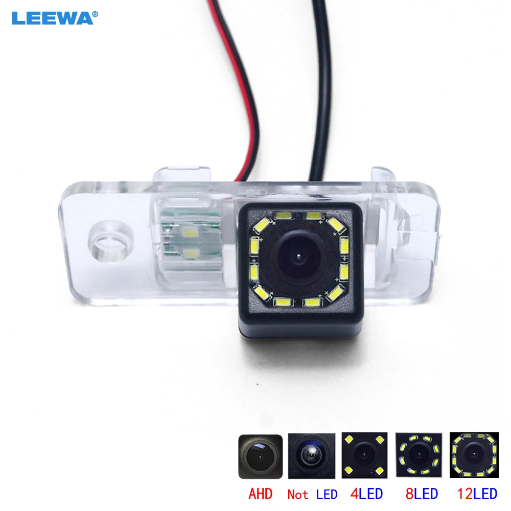 LEEWA HD специальная автомобильная камера заднего вида AHD с 4 светодиодами/8