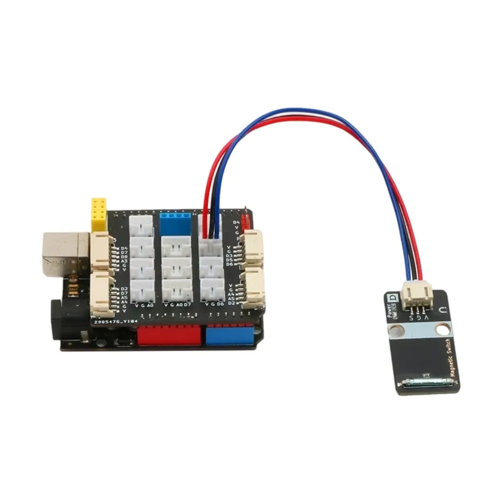 Фото Высококачественный надежный магнитный датчик Reed Switch с цифровым выходом и корпусом PH2.0 для Arduino, ESP32, Microbit, Raspberry Pi Plus №5