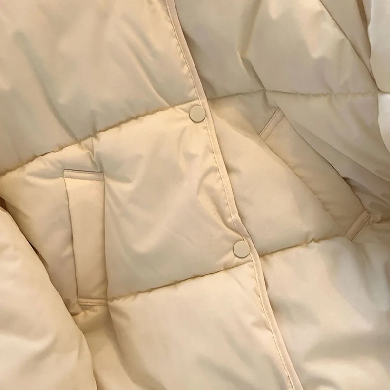 Женская короткая пуховая куртка Корейская свободная парка модная повседневная