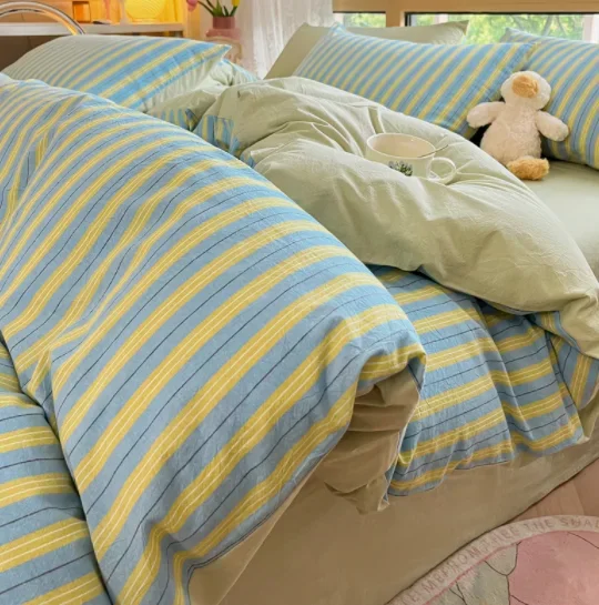 Простое одеяло из промытого хлопка пододеяльник 100 чистого