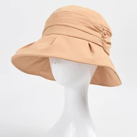 bucket hat women sun protect summer beach wide brim breathable cap outdoor holiday accessory