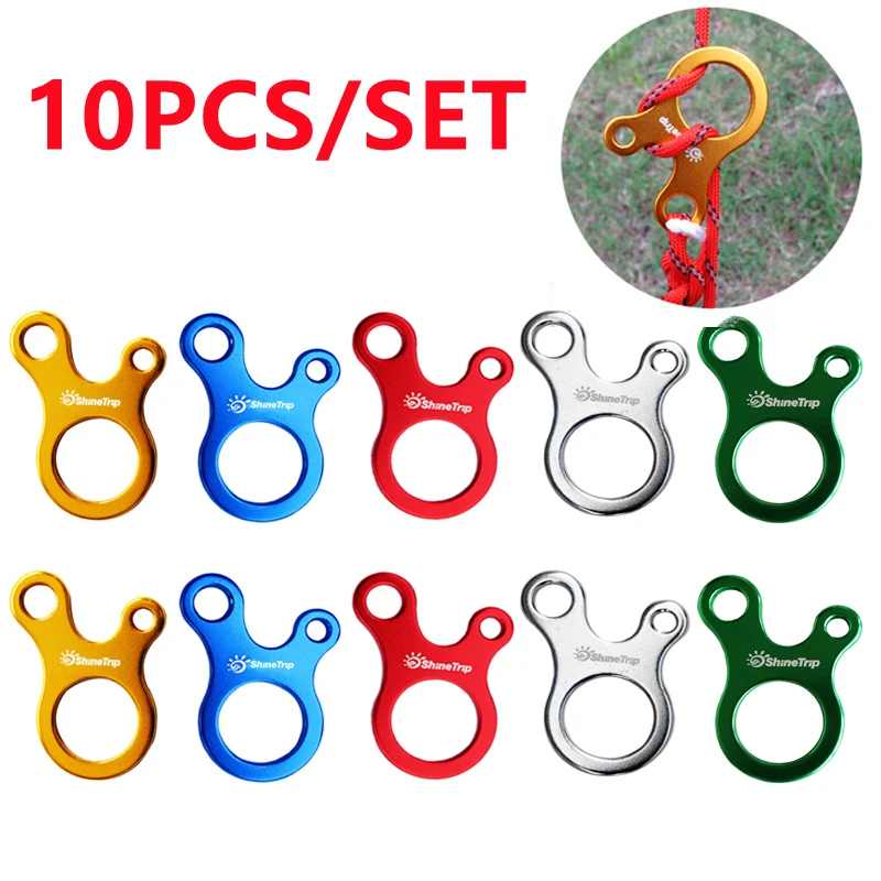 

5/10pcs/lot Outdoor Camping Tent Wind Rope Buckle 3 Hole Aluminium Alloy Rope Tensioner Tent Cord Rope Fastener Tightening Hook