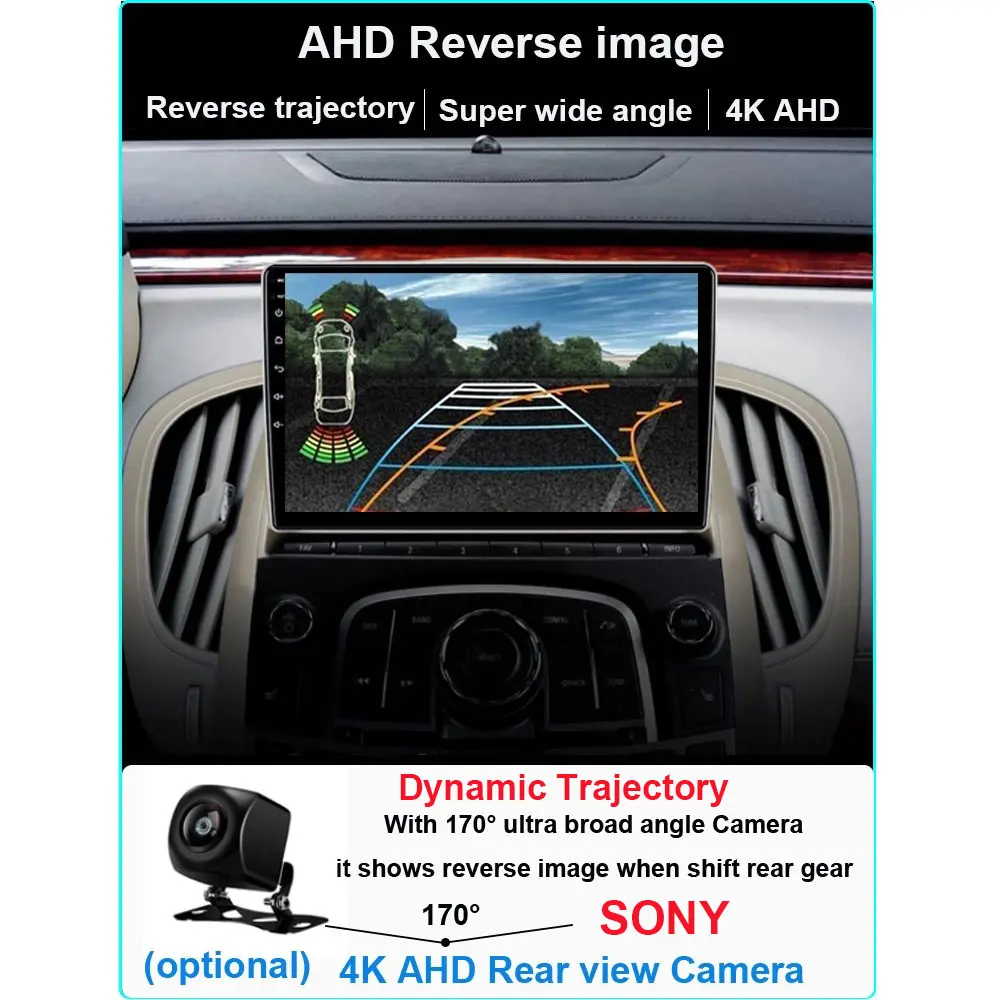 QLED 1280*720 Android 11 автомобильный радиоприемник 6G + 128G для Buick LaCrosse 2009-2013 мультимедийный