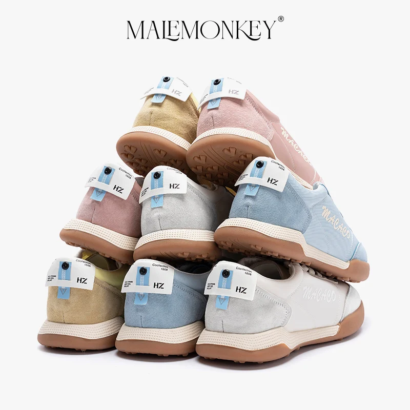 MALEMONEKY Casual Sport Shoes Women Trendy Sneakers 2023 Summer Non-slip Breathable Ladies New Trainers Thick Sole Handmade