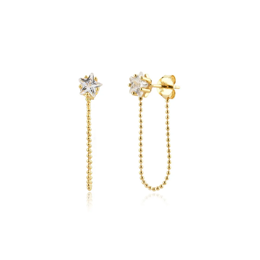 

Cool wind chain tassel earring clip women's earrings 2023 new fashion ear bone clip premium feeling earrings ear ring for women