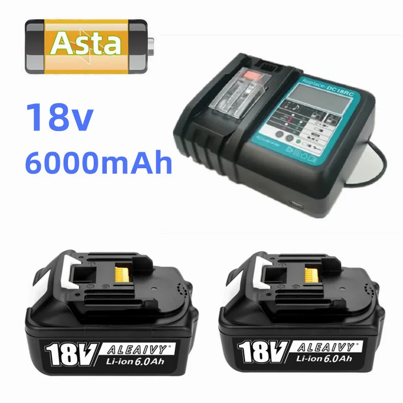 

Перезаряжаемая литий-ионная батарея для Makita, 18 в, 6000 мАч