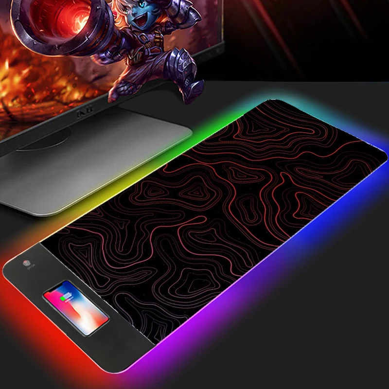 

Personalized Texture RYRA Mouse Pad Gamer RGB Rubber Non slip Keyboard Pad Gaming Large Table Pad Paused Glow Computer Pad