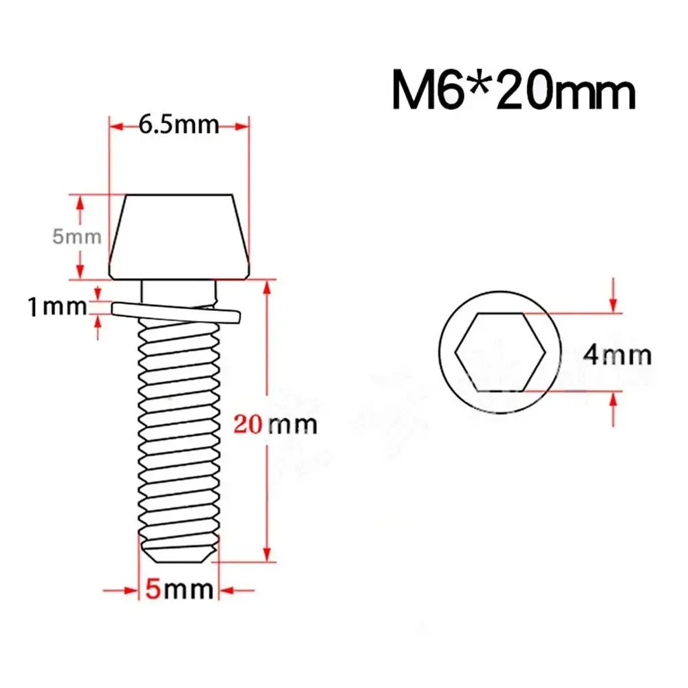 12 шт. винты для руля велосипеда из нержавеющей стали