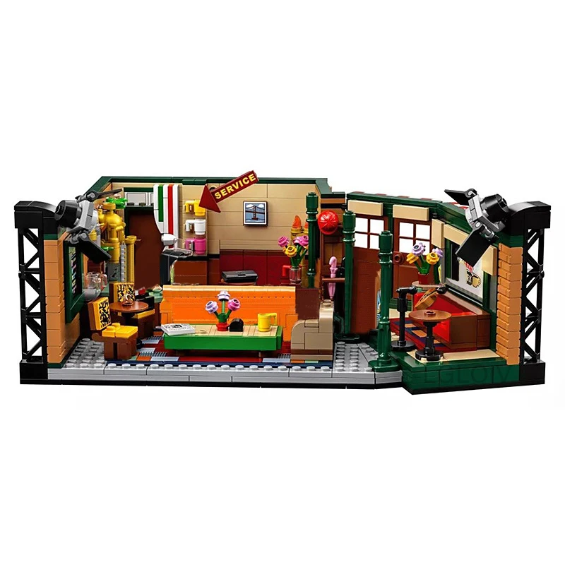 

In Stock American Drama Friends Central Perk Cafe Classic TV Building Block Figures Brick Compatibl 21319 Toy Gift Kid