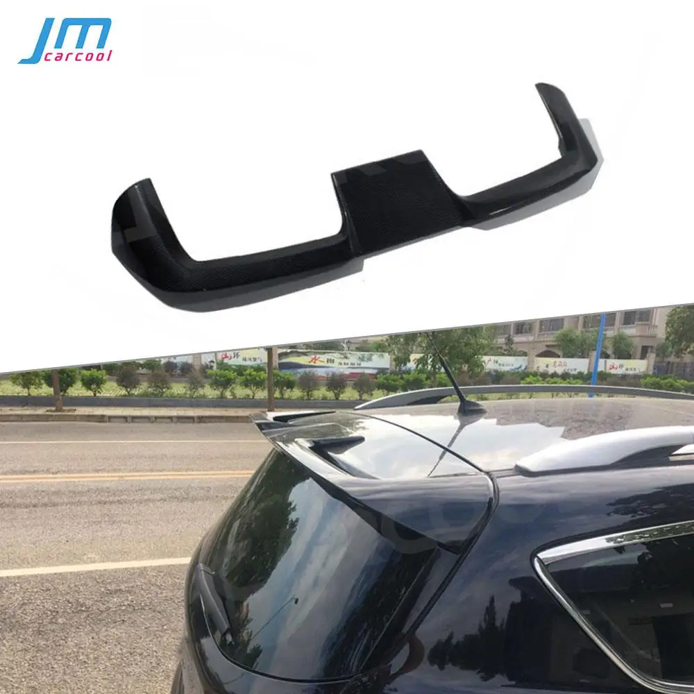 

For Ford Escape Kuga 2013-2019 ST Style Rear Spoiler Roof Wings ABS White Black Carbon Look Color Rear Boot Trim Cover