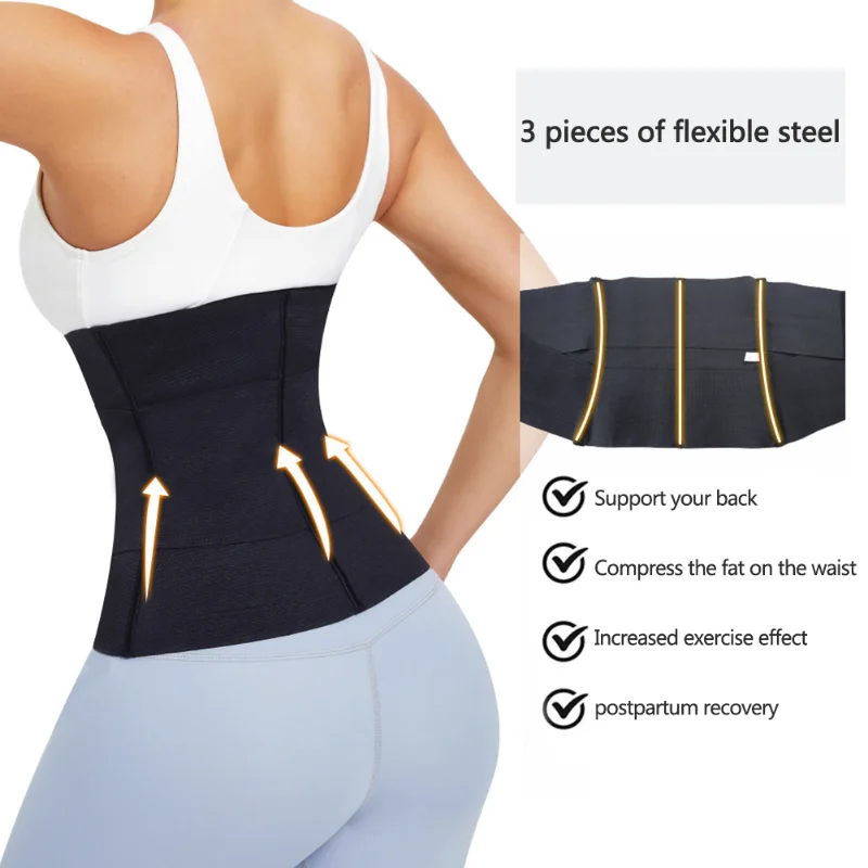 3 In 1 Waist Cinchers For Women Compression Tummy Slimming Belly Workouts COMFREE Waist Trainer Trimmer Belt Bodyshaper Corsets