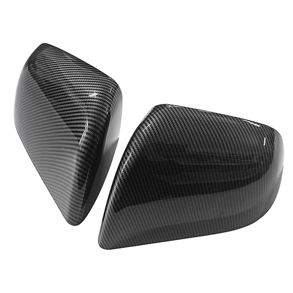 

2x Colorful Pearl Rear Left/Right View Side Mirror Covers For Tesla Model Y Directly Replace Clip-on Non-Fold Durable Anti-wear