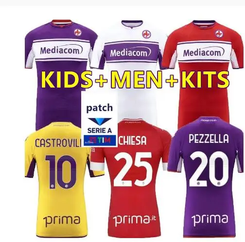 

2021 2022 FIORENTINA home away Soccer Jerseys 21 22 RIBERY CALLEJON PRINCE CHIESA FLORENCE Cutrone Pulgar PEZZELLA Vlahovic Mile