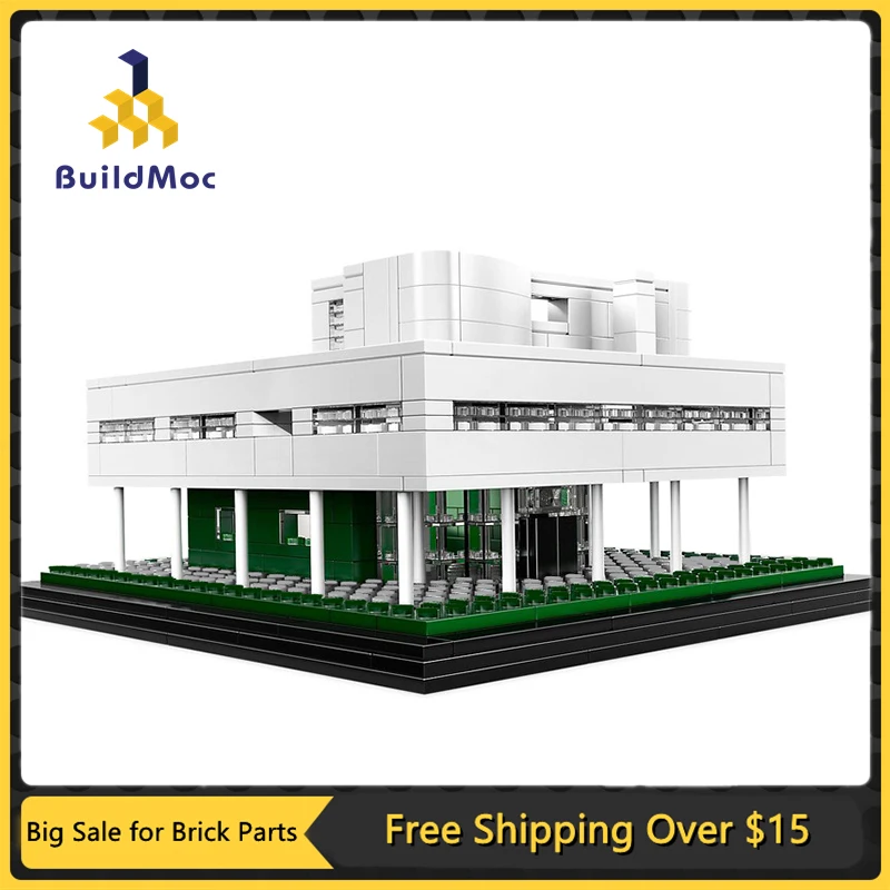 

MOC Villa Model Building Blocks House Model Brick Mini Building High-Tech 21014 Funny DIY Toys for Children
