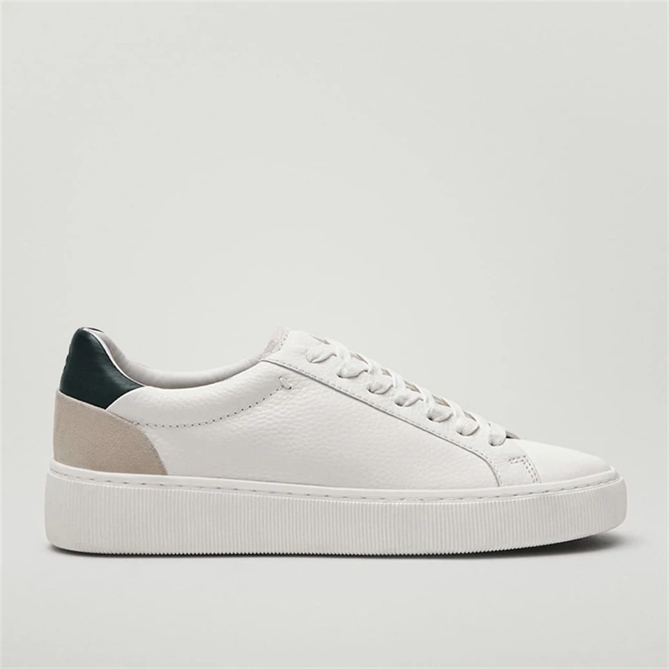 2023 Women Genuine Leather Shoes Spring Trend Female Casual Flats Sneakers Comfort Vulcanized Platform Shoes Zapatillas De Mujer