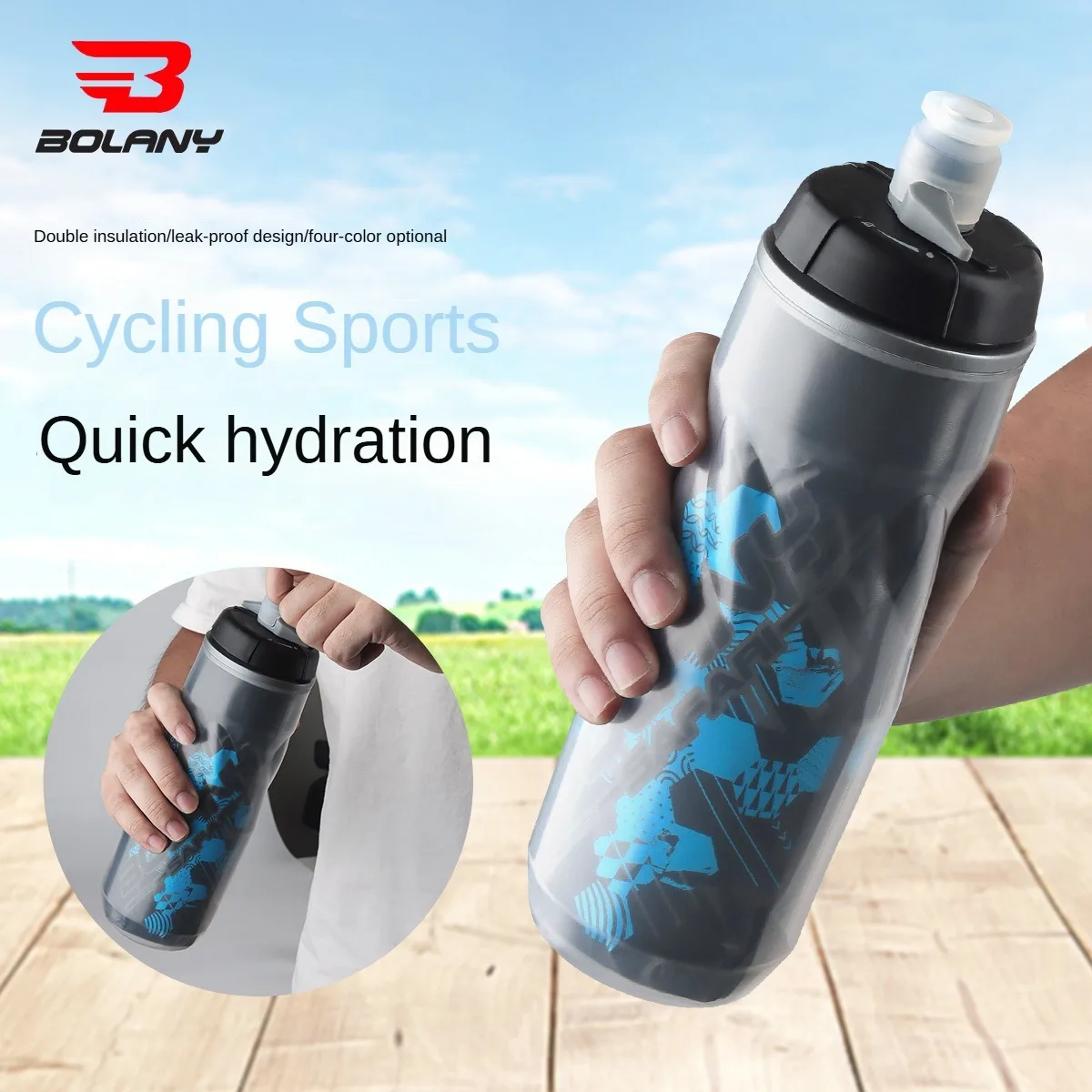 610 мл спортивная бутылка для воды велосипедная чашка герметичный портативный