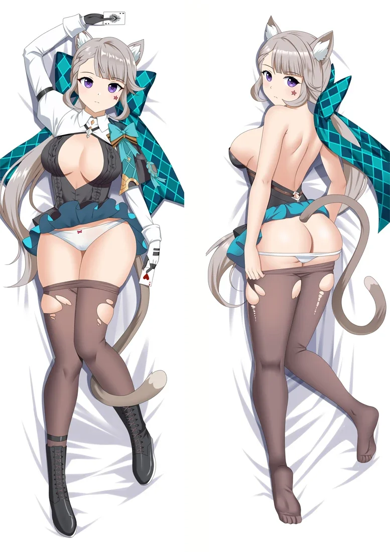 

Anime Game Genshin Impact Lynette Merch Peach Skin Hugging Body Pillow Case 34x100cm 50x150cm Cosplay DIY Custom Pillow Cover