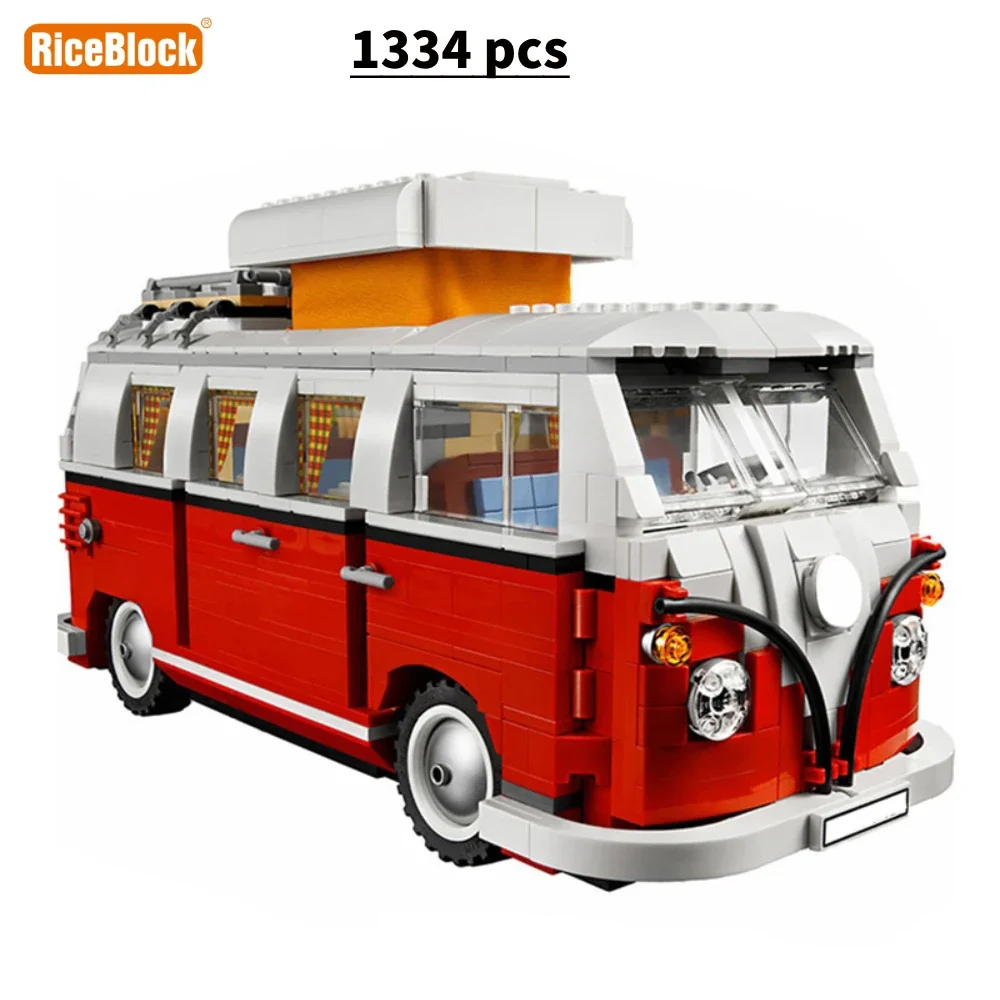 Строительные блоки в наличии Creator 10220 для кемпинга и автомобиля игрушки 1332 детей