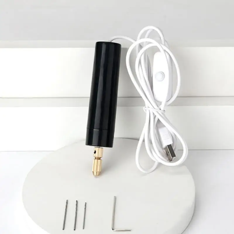 Mini Electric Drills Portable Handheld USB Drill Rotary Tools Engraver Pen Drilling Jewelry Tools With Drill Bits Power Tools 6