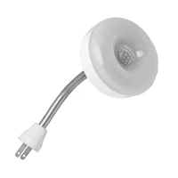 BORUIT LED Motion Sensing Sensor Night Light US plug Metal hose can adjusted at multiple angles Human Body Sensing Socket Light