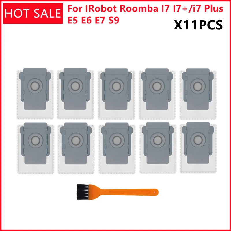 For IRobot Roomba I7 I7+/i7 Plus E5 E6 E7 S9 Vacuum Cleaner Dust Bag Replacement Robot Automatic Dirt Disposal Bags