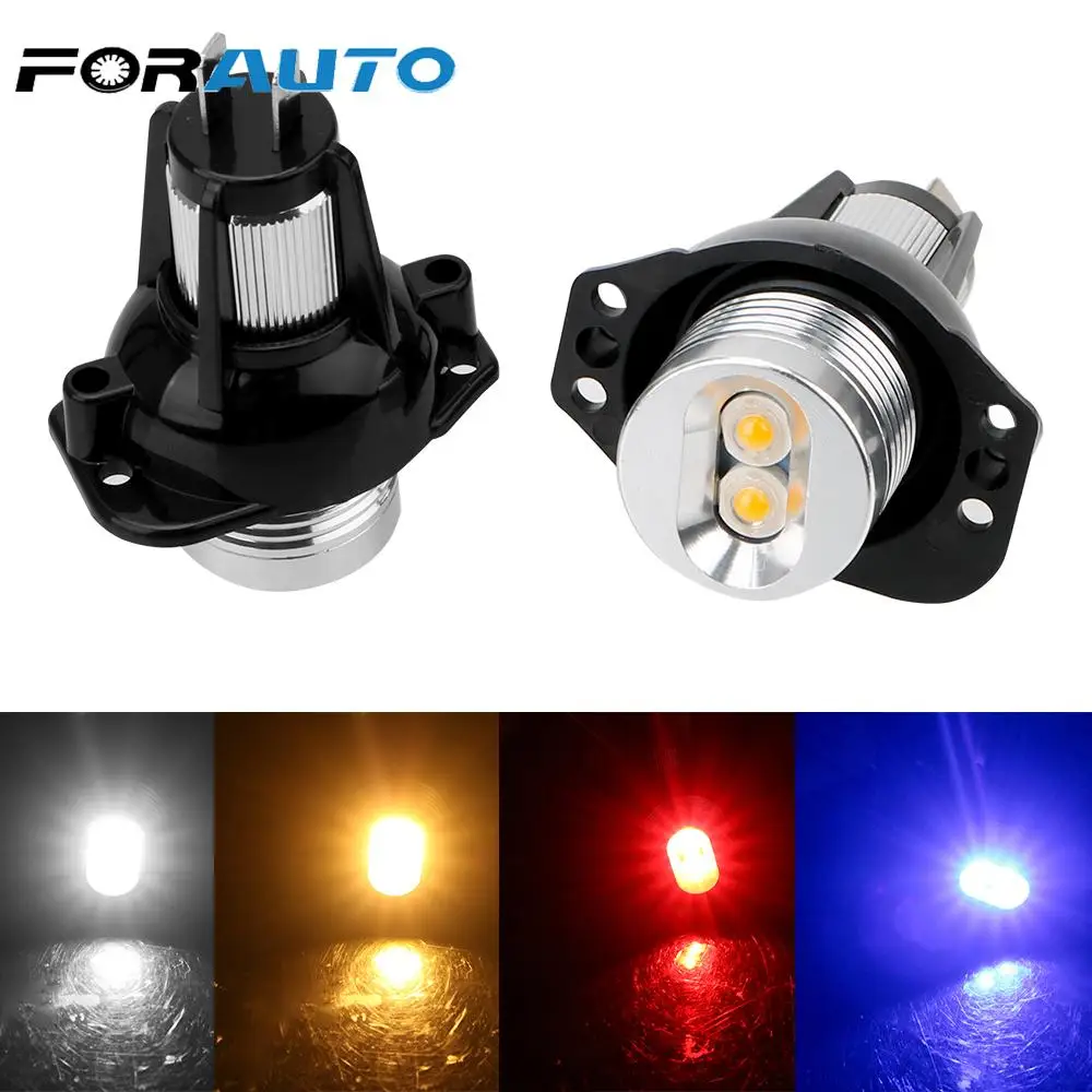 

FORAUTO 2pcs LED Angel Eyes Marker Light Bulbs Auto Fog Lamp Decorative Lights Error Free Car Lamps DC 12V 900lm for BMW E90 E91