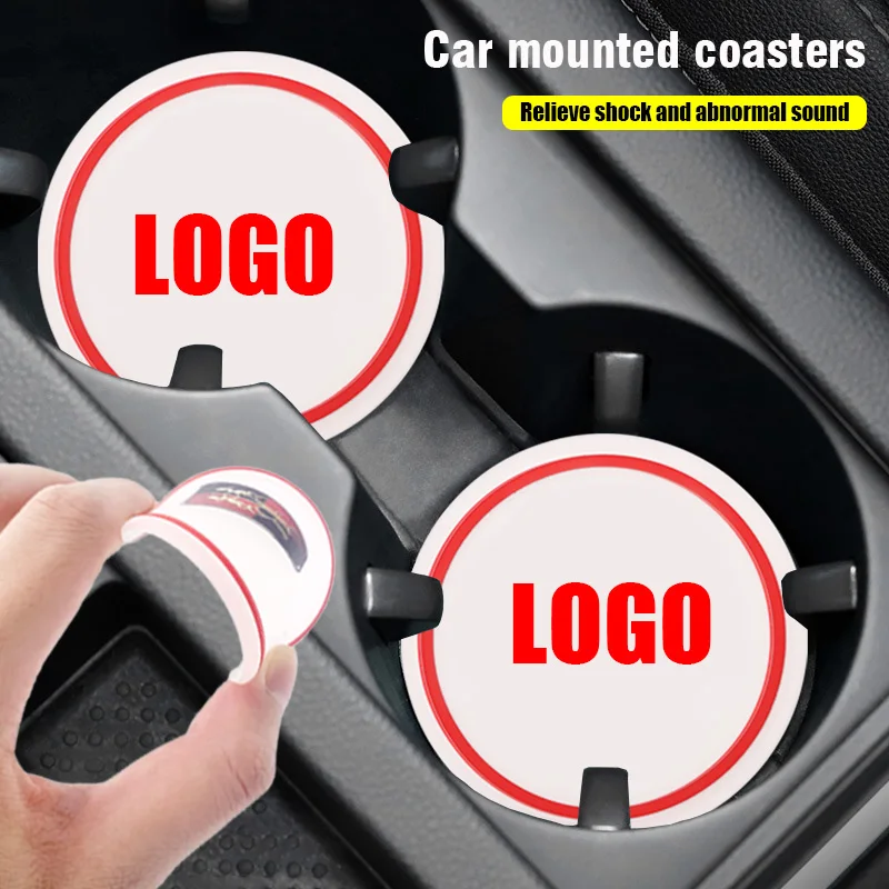 

Car Coasters PVC Transparent Anti Slip Cup Mats for Audi A4 A6 A7 A8 TT S3 S4 S5 S6 Q5 Q7 Q8 B5 B6 C5 C7 Quattro Car Accessories