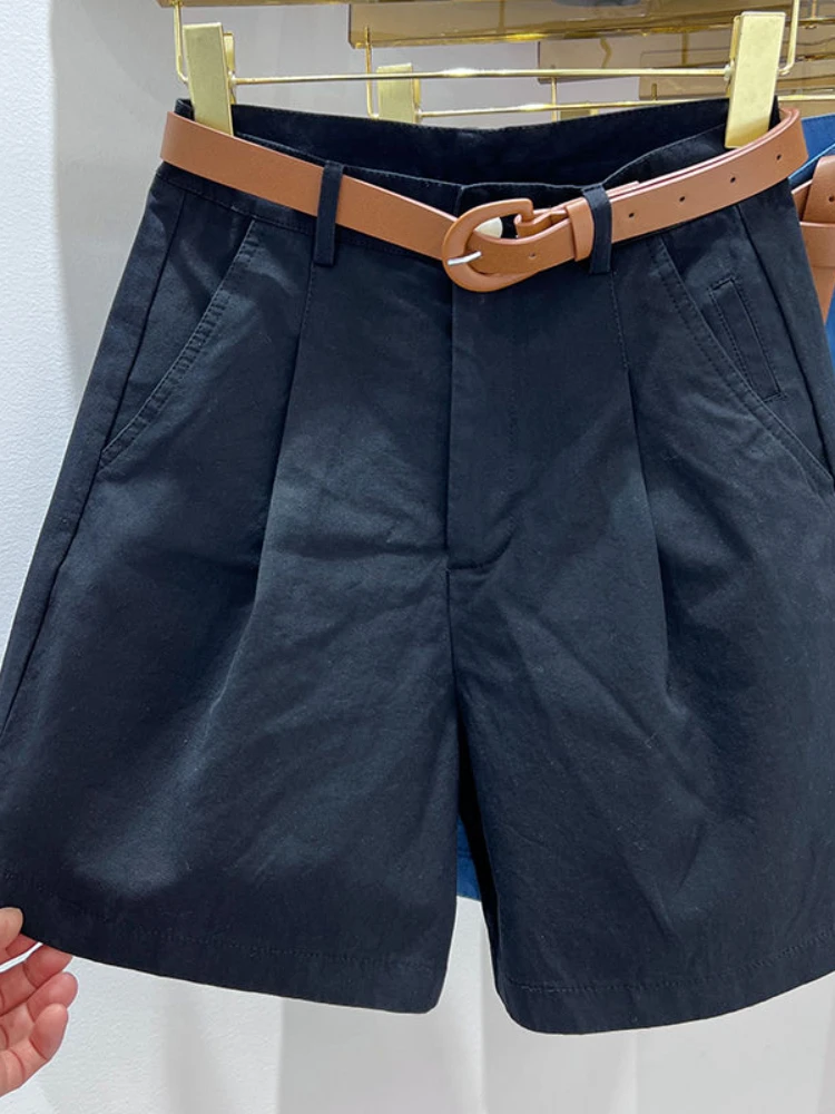 Женские джинсовые шорты с завышенной талией