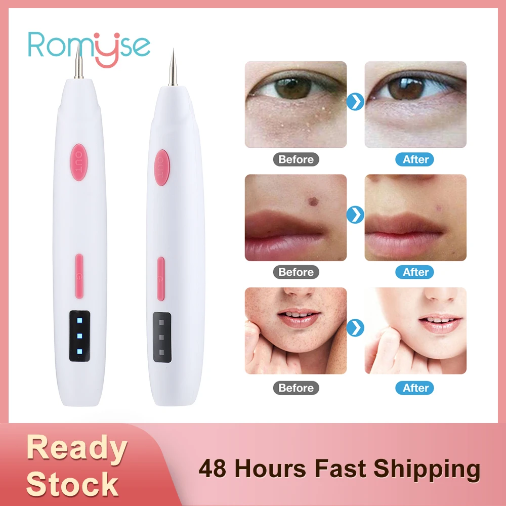 

ROMYSE 3 Levels Laser Plasma Pen Skin Tag Remover Freckle Black Dot Papilloma Warts Mole Pimples Tattoo Removal Skin Care Tools