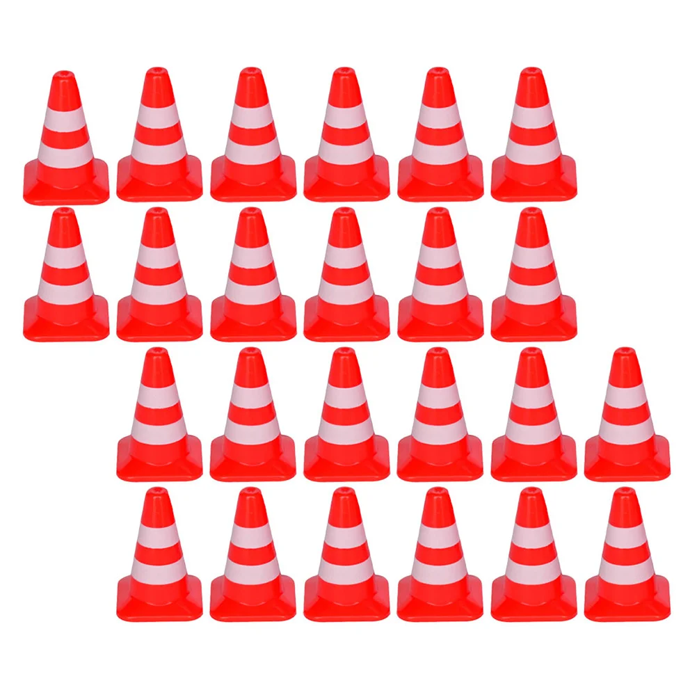

35 Pcs Hockey Toys Mini Cones Squiz Toys Fitness Cones Soccer Toy Traffic Safety Cone Toy Road Sign Roadblock Simulation Props