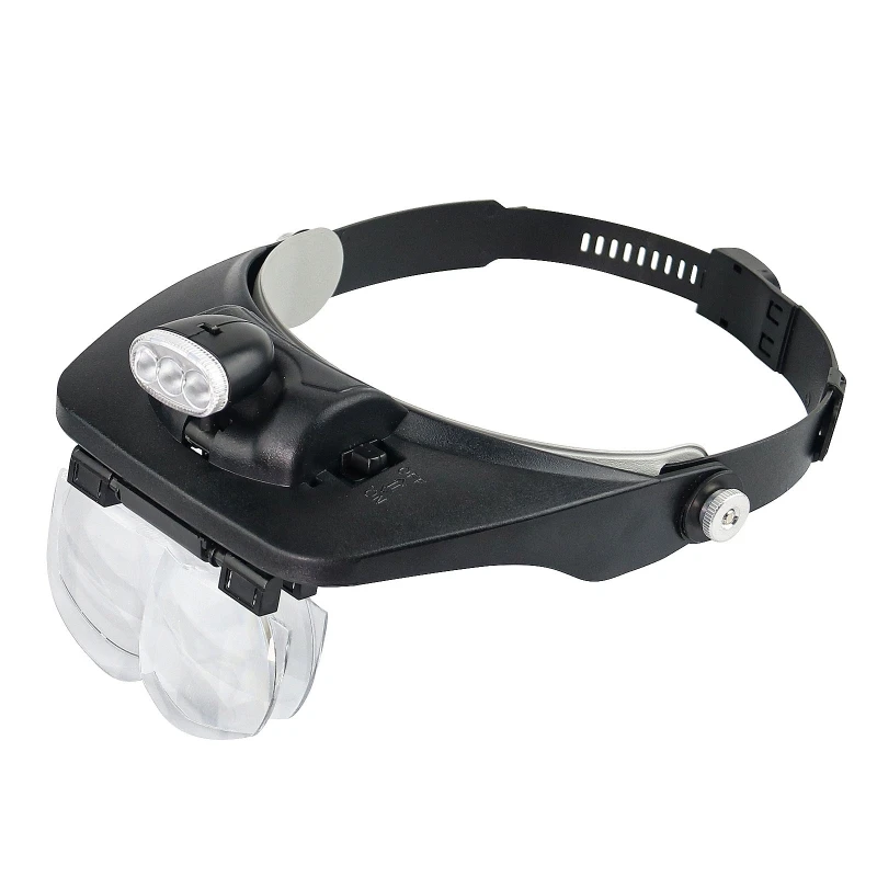 

for Head Mounted Illuminated Magnifier 1.2X/1.8X/2.5X/3.5X/3X 3.7X 4.3X 4.7X 5.3X 6X Magnifying Glass Hands-Free LED Lig