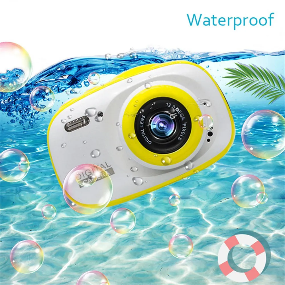 

Kids Digital Camera Waterproof Toys 2 Inch Hd Screen Lovely Camera Digital Outdoor Underwater Photography Children Birthday Gift