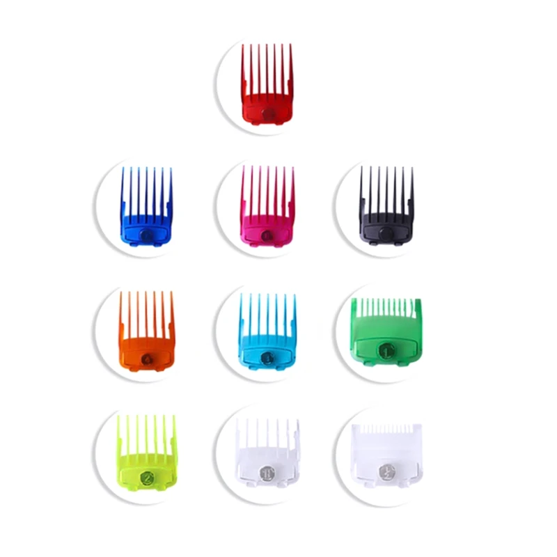 

Цветная направляющая для стрижки для WAHL, расческа разных размеров с металлическими ограниченными гребнями, инструмент для стрижки волос, универсальные аксессуары