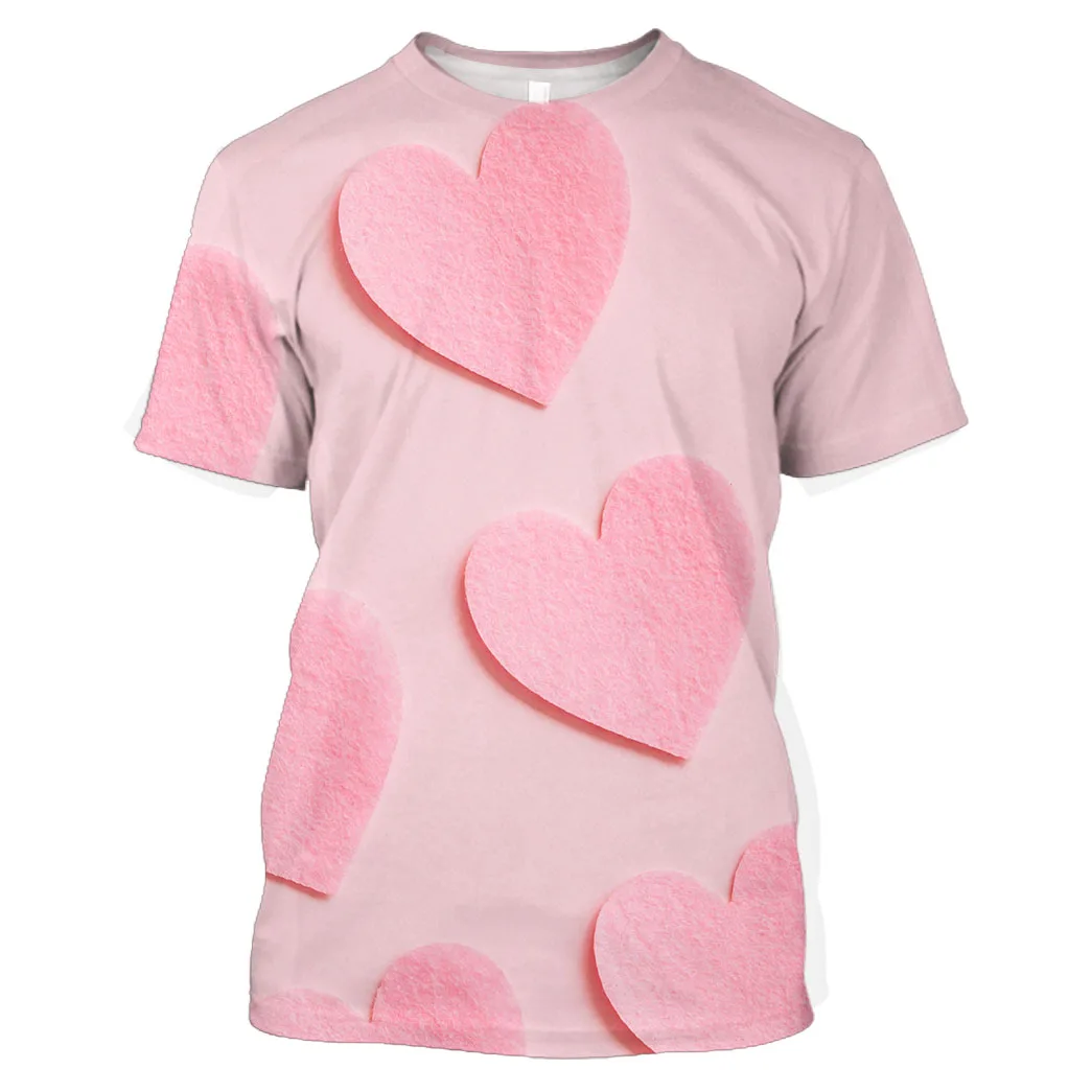 

Jumeast Pink Colour Graphic T Shirts In 3D Fine Fabric Oversized 90s Streetwear Men T shirts Designer Harajuku Clothes Cool Tops