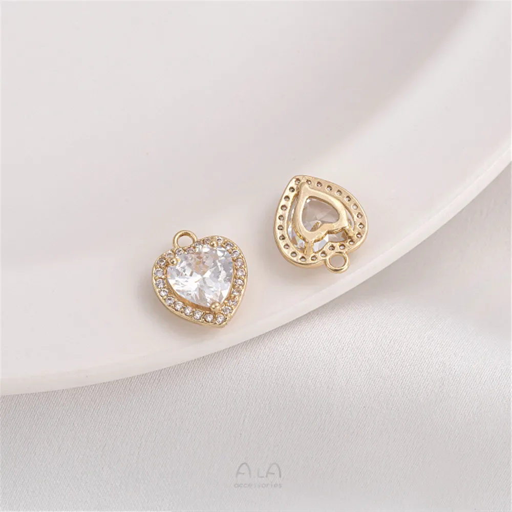 14-каратное позолоченное микроинкрустированное цирконом геометрический