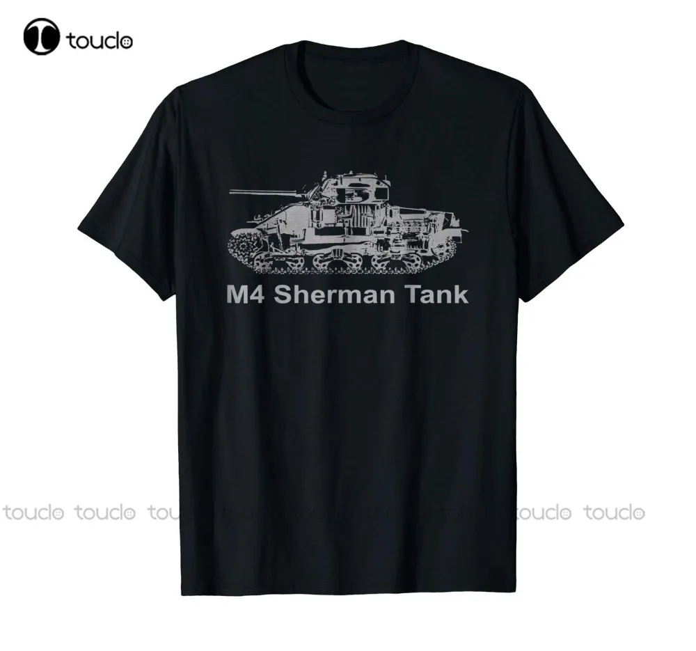 

Футболка M4 Sherman Tank, подарок Ww2, мужская летняя футболка стандартного размера, футболка с логотипом