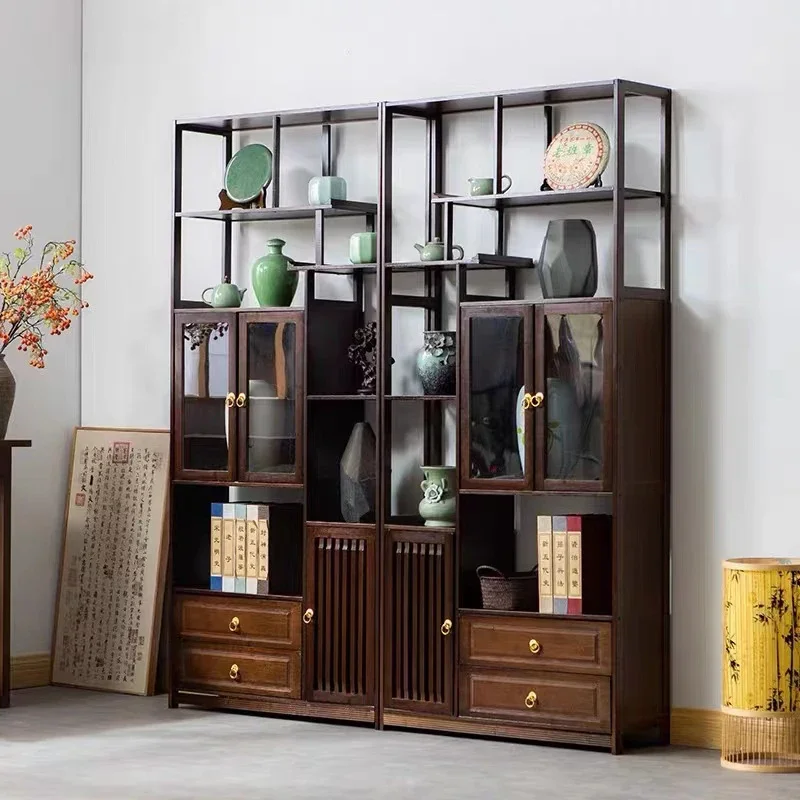 Шкаф для гостиной из массива дерева высокий шкаф хранения офиса аркадная мебель