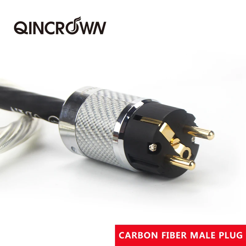 QINCROWN Аудио и видео 7N OCC Посеребренный кабельный провод Высококачественный разъем