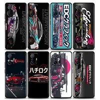 phone case for xiaomi mi 12 12x 11 11x 11t x3 x4 nfc m3 f3 gt m4 pro lite ne 5g silicone case cover tokyo jdm drift sports car