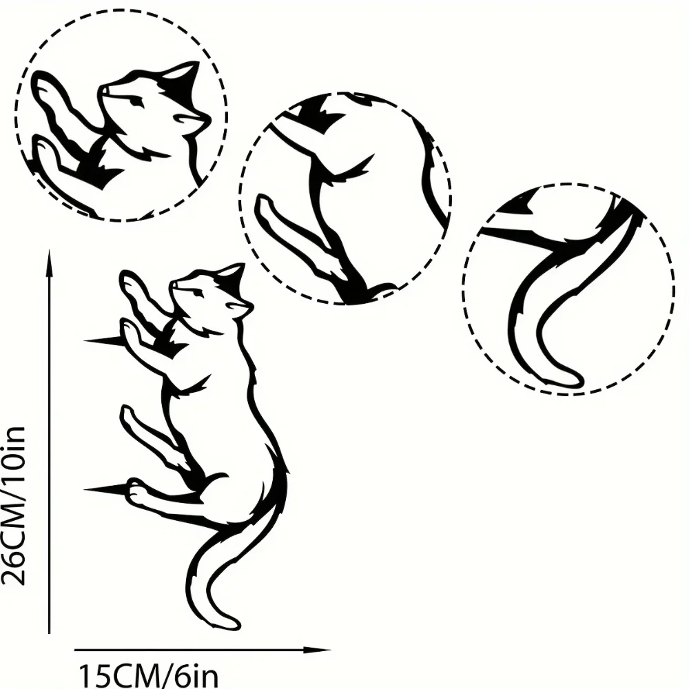 Металлическая кошачья декоративная подставка: деревенский уличный декор для