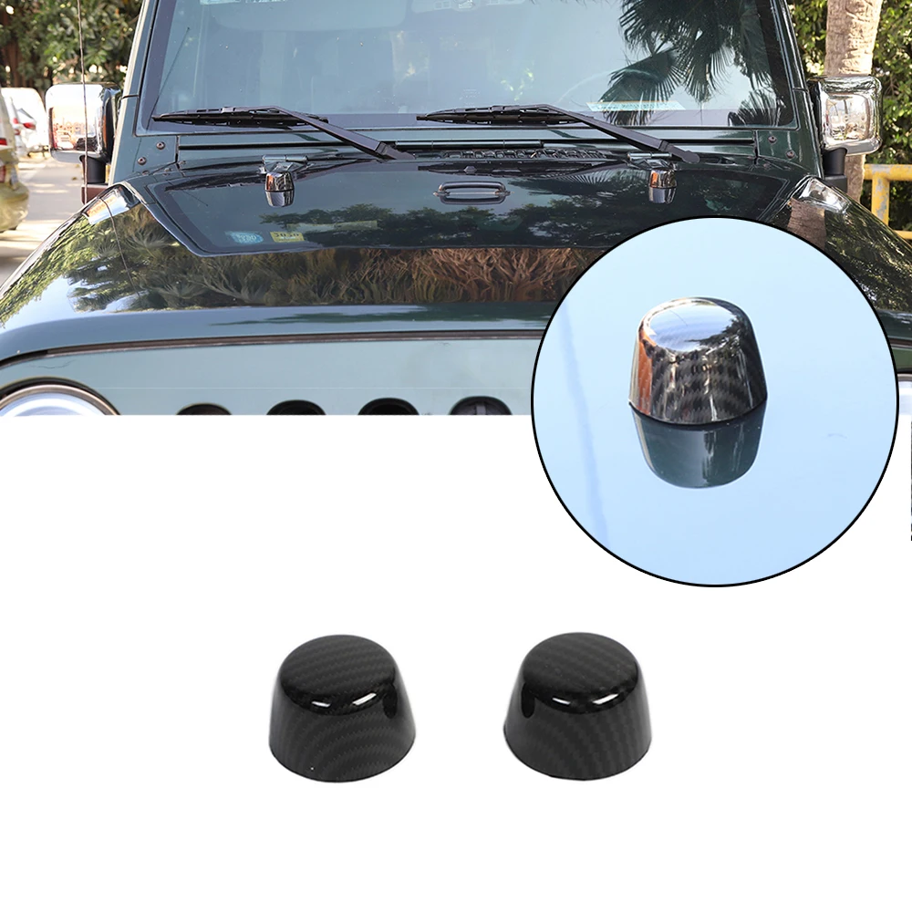 

Car Hood Cover Rubber Headgear Decoration Cover for Jeep Wrangler JK JKU 2007-2017 Car Exterior Accessories ABS Black Red Orange