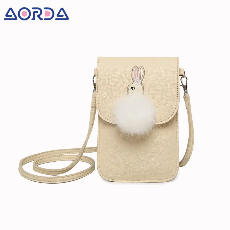 2022 new Korean version small bag single room oblique cross mobile bag leisure wallet sweet lady