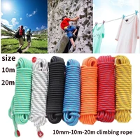 10mm 10m 20m outdoor climbing rope tree rock equipment mountaineering survival safety equipment escape rescue static rope
